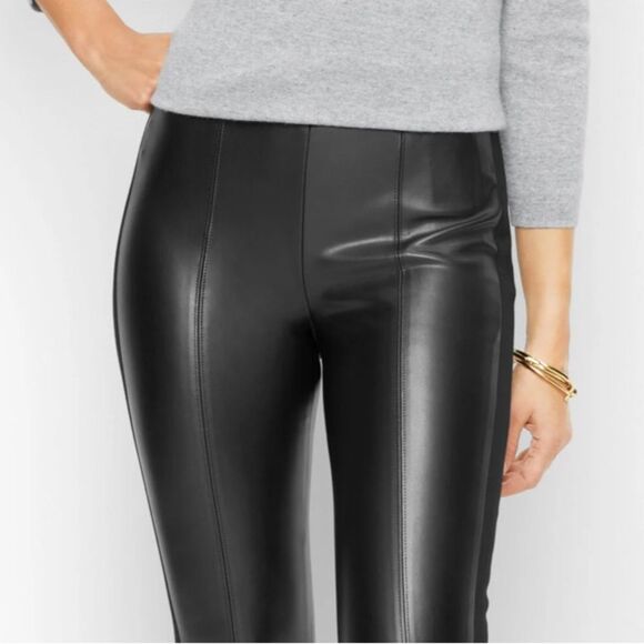 TALBOTS Portland FAUX Black
LEATHER LEGGINGS Size 6 women NWT🏷 - Picture 6 of 13